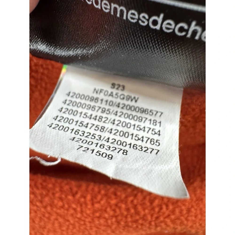The North Face Big Sky Resort Montana Embroidered Orange 1/4 Zip Men's Size M‎